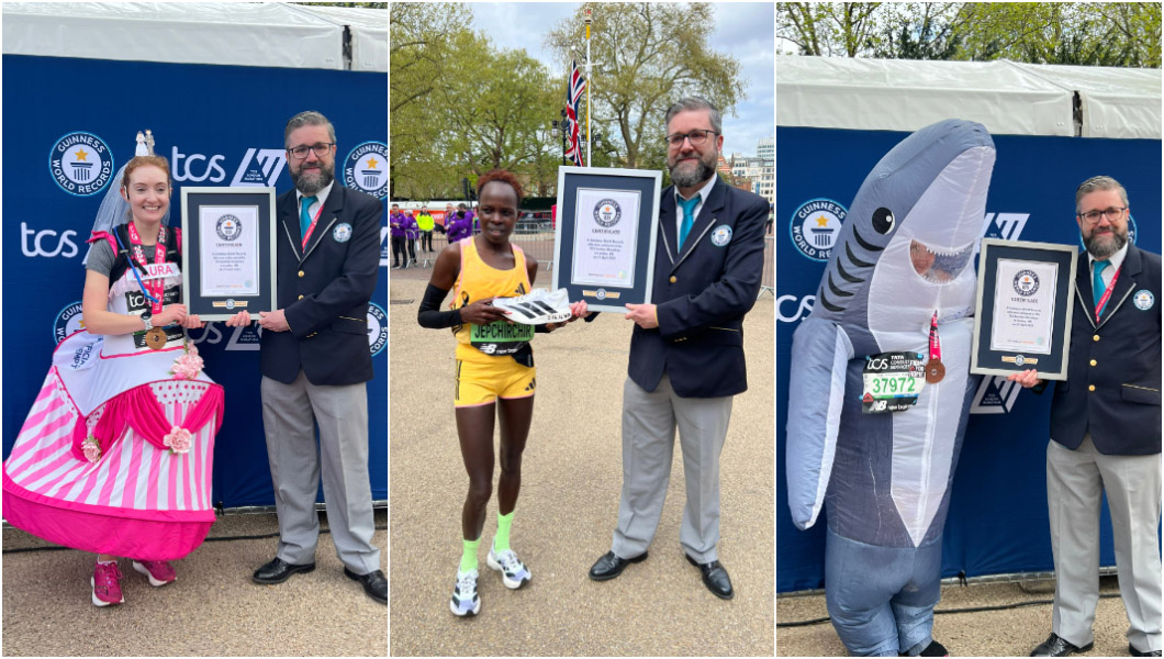 Group pictures of runners