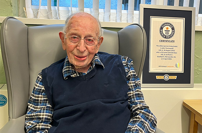 John Tinniswood with his GWR certificate