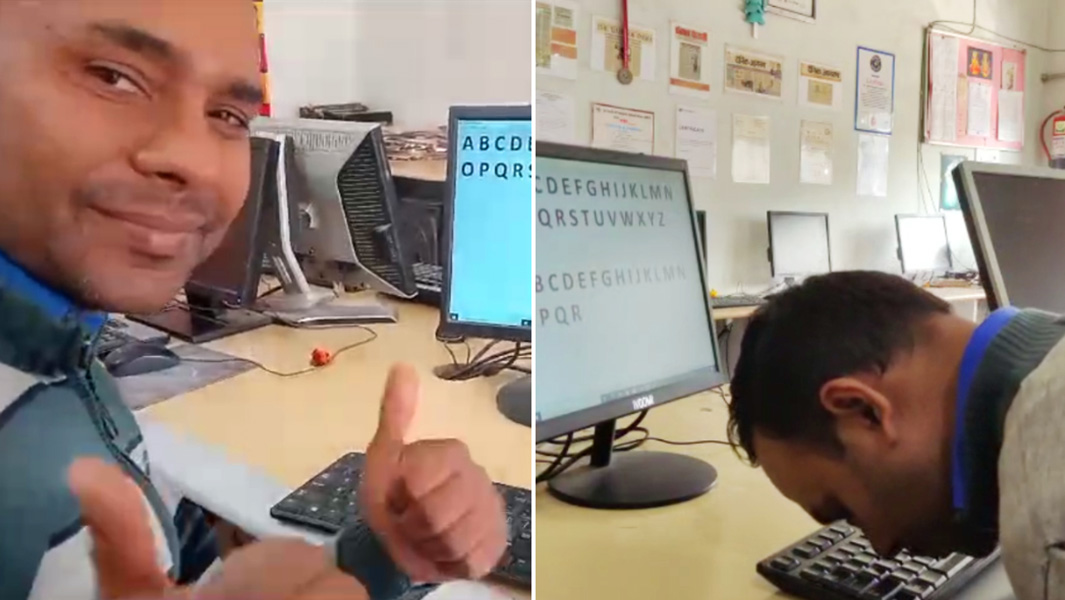vinod nose typing new split image