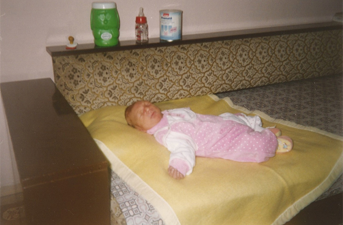 Rumeysa at one month old