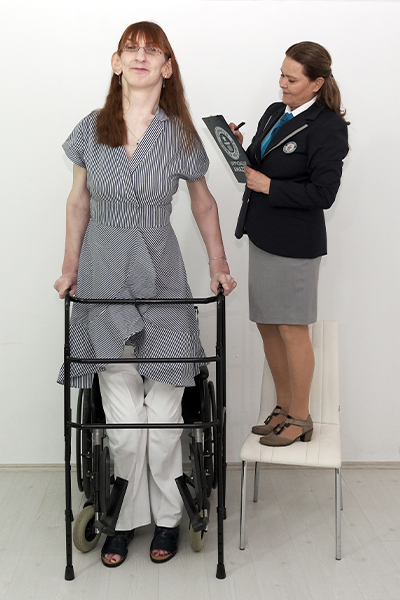 Rumeysa when she was named tallest woman