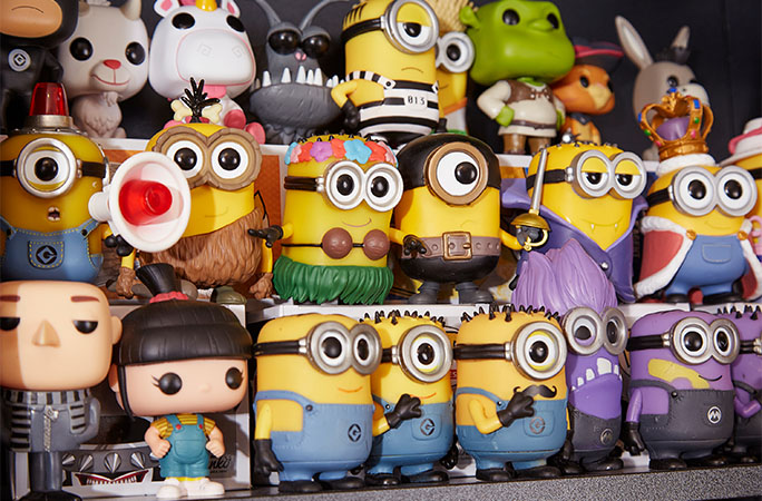 Minions in the Funko Pops collection