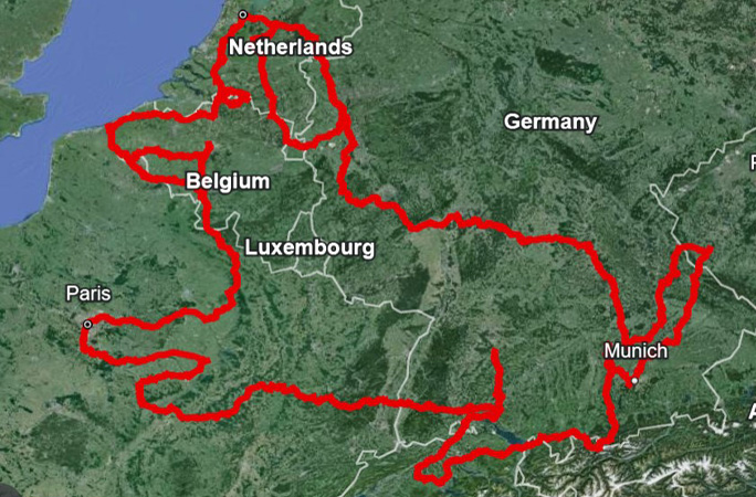 GPS drawing of dog