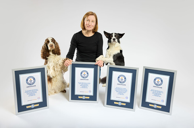 Bonnie and Simba with Olga