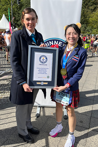 fastest marathon school uniform
