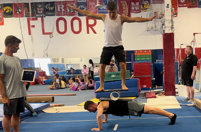 Artan and Arnold during their attempt