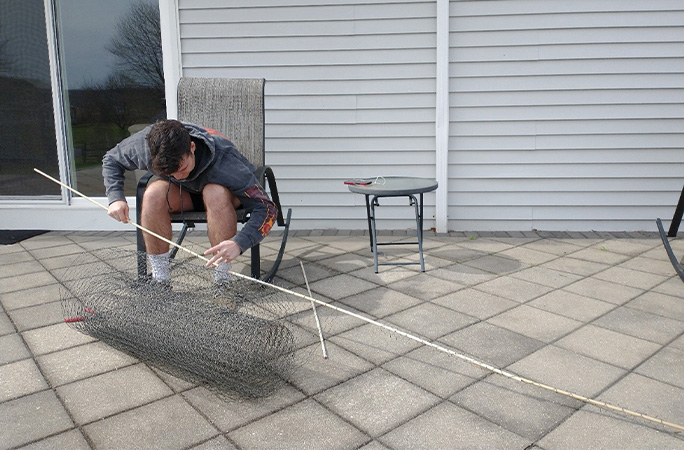 The chicken wire design