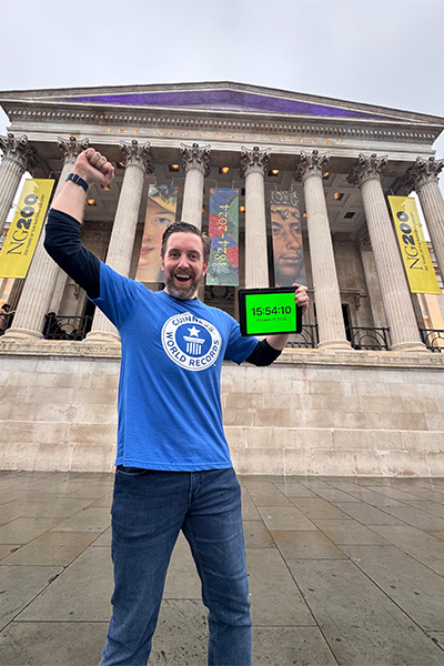 Ben outside The National Gallery