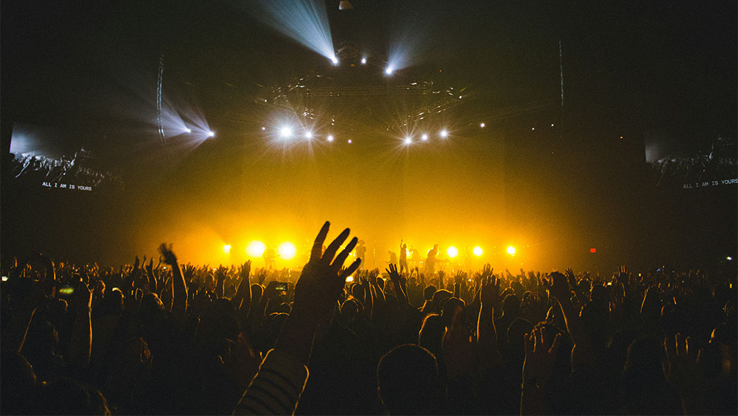 A generic image of a crowd at a music concert