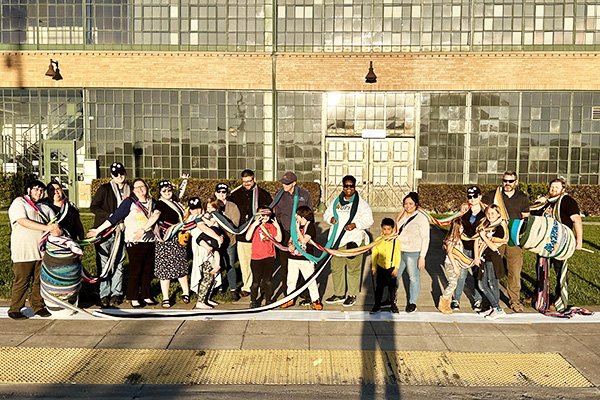 Longest crochet scarf group picture
