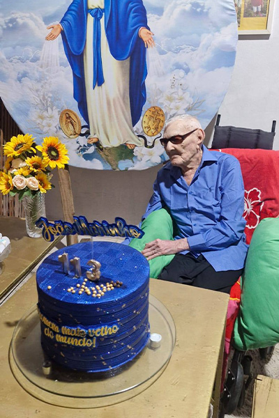 Joao with his cake