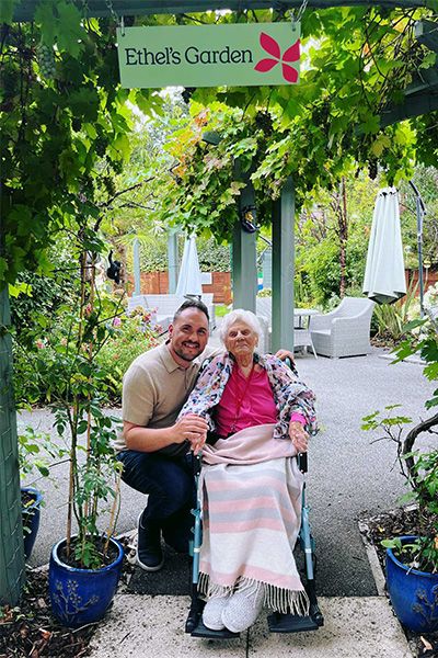 Ethel with Ben Hinchcliffe from LongeviQuest
