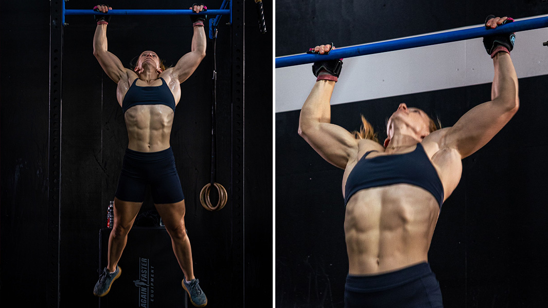 Jade Henderson performing pull ups