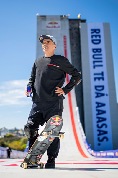 Sandro standing in front of the ramp