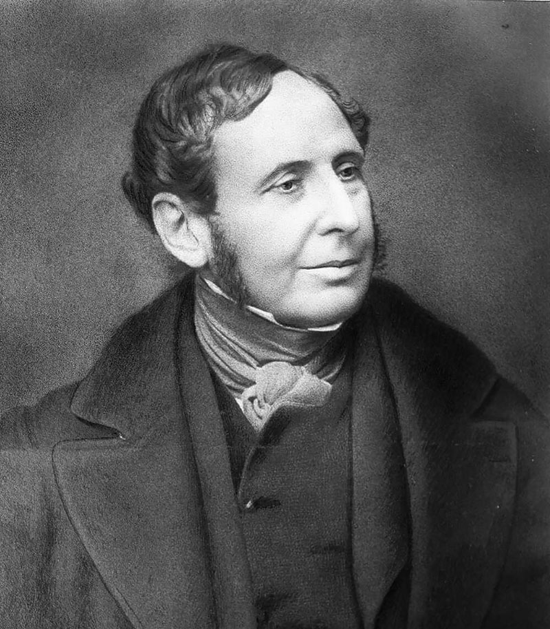 A portrait of Admiral Robert FitzRoy