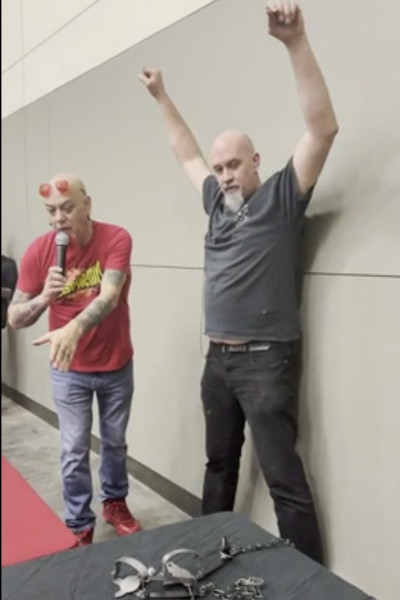 Casey celebrating after winning