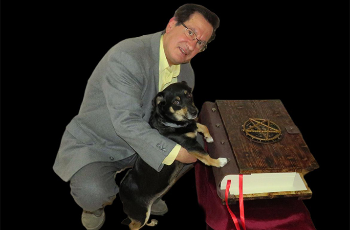 Michele with his dog