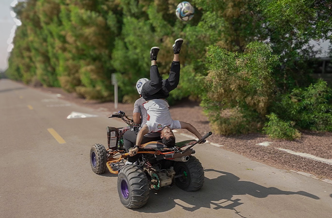gwr day quad bike stunt