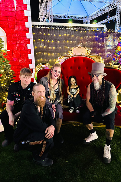 Jyoti with Ripley's performers