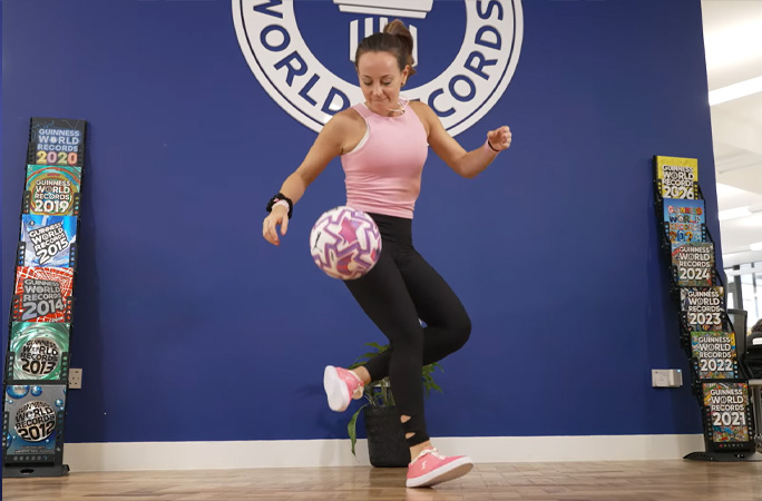 Laura doing clipper tricks