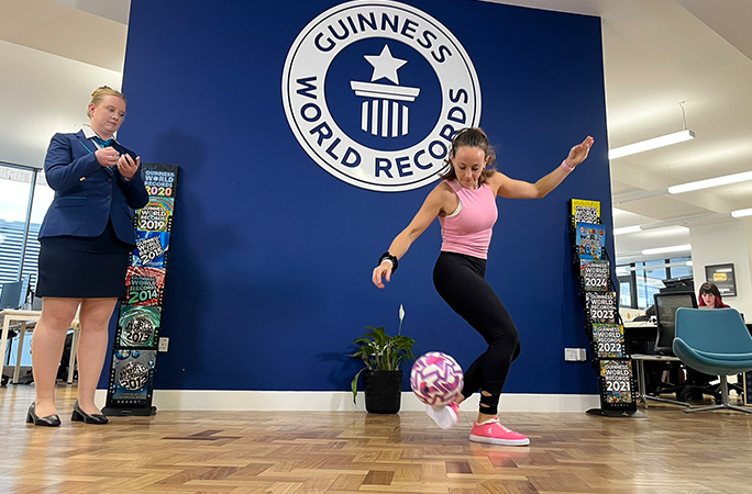 Laura doing clipper trick