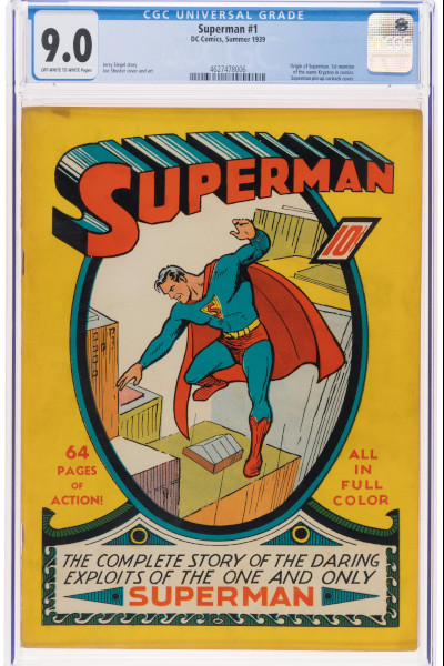 Front cover of Superman number 1