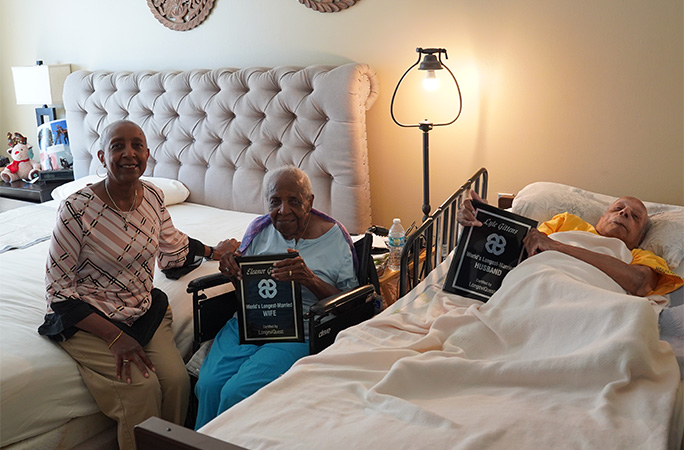 Lyle and Eleanor with their daughter Angela