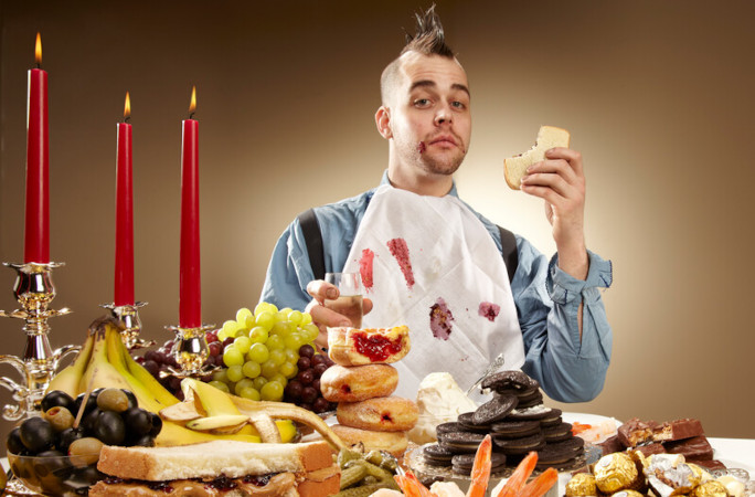 Eating PB sandwiches