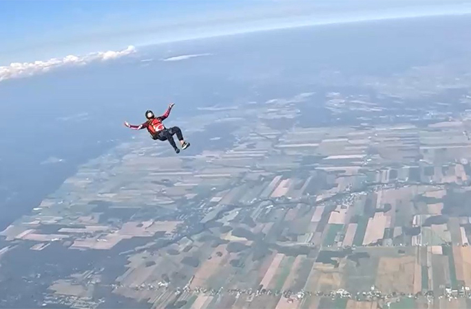 Marc during his dive