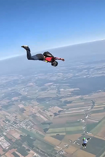 Marc during his dive