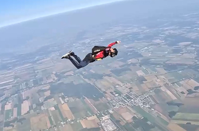 Marc during his dive