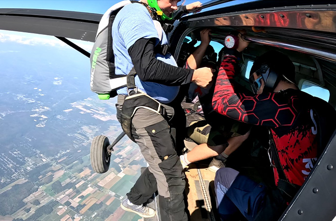 getting ready to jump