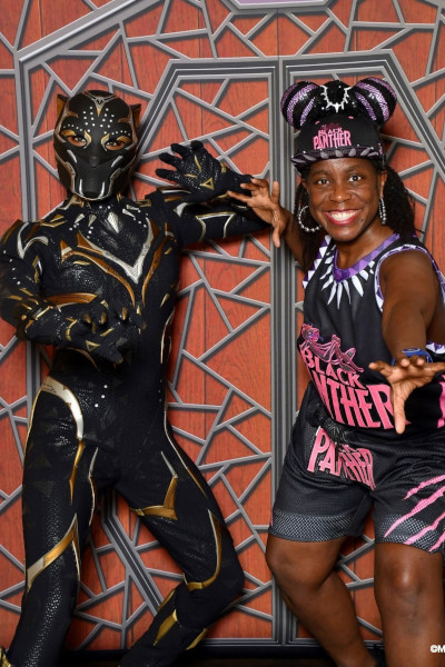 Tyesha with Shuri in Disney