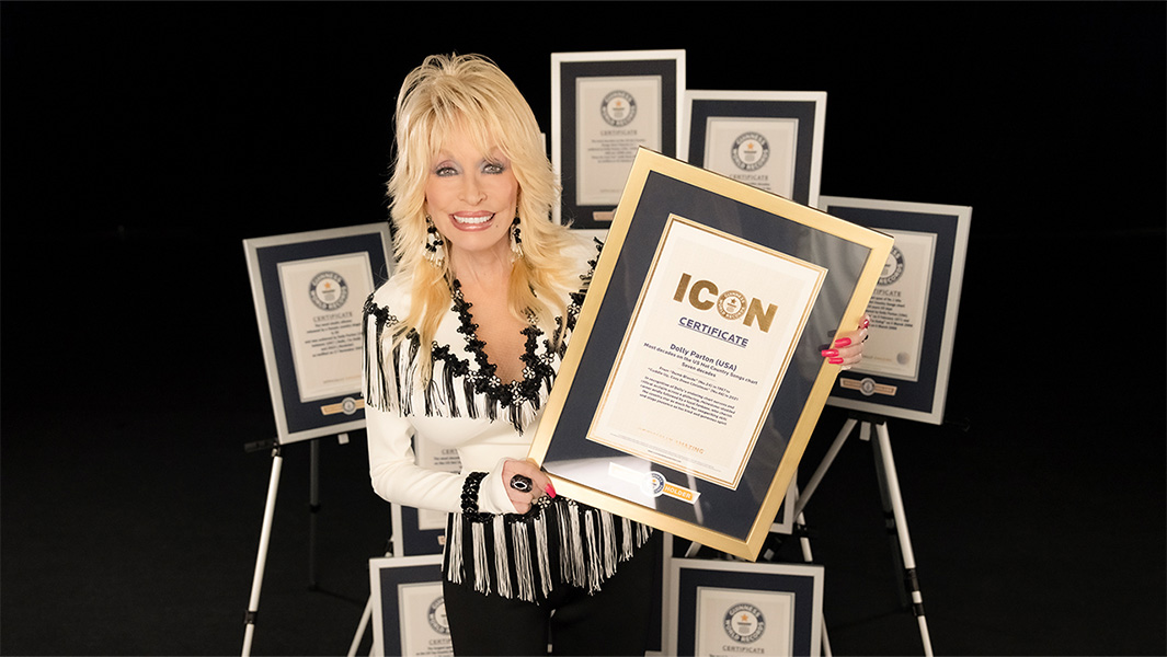 split image of celebrity record holders