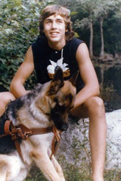erik-aged-15-with-his-first-guide-dog--a-german-shepherd-named-Wizard