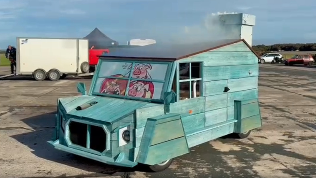 Split image of the garden shed racing