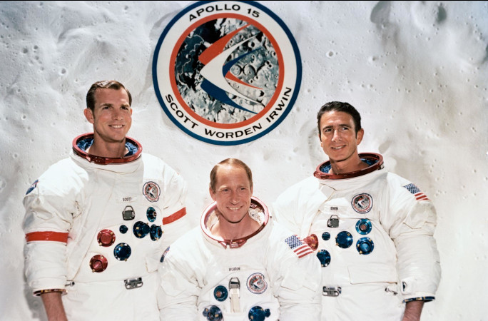 The Apollo 15 astronauts
