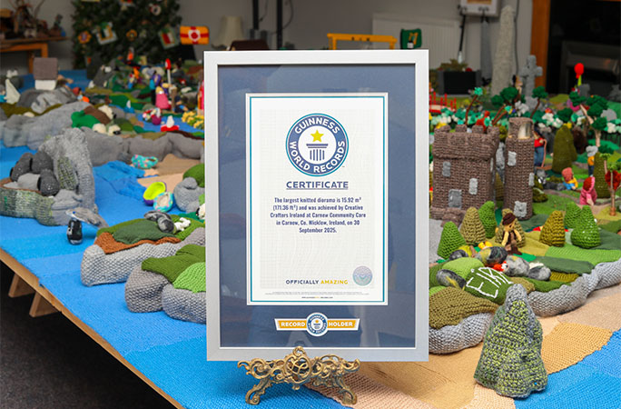 GWR certificate on the diorama