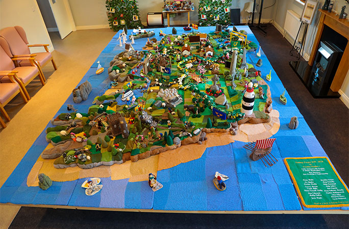 the diorama from above