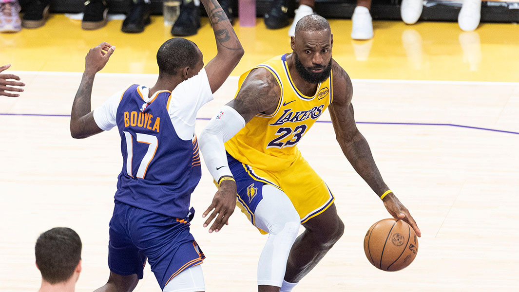 LeBron James during a basketball game