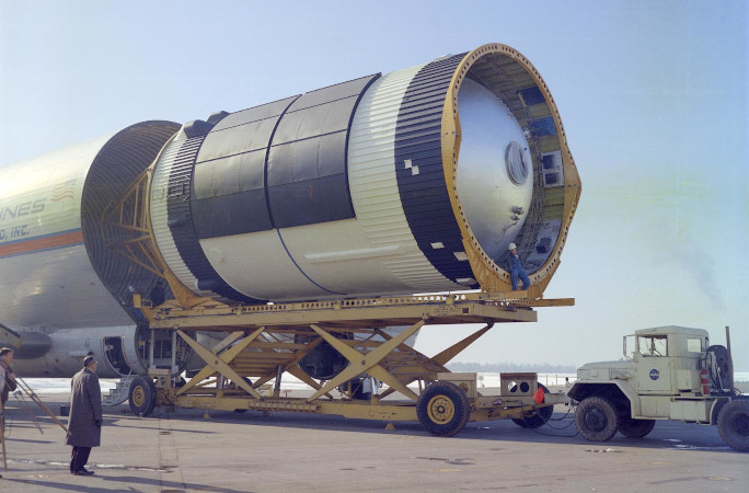 The Skylab materials being transported