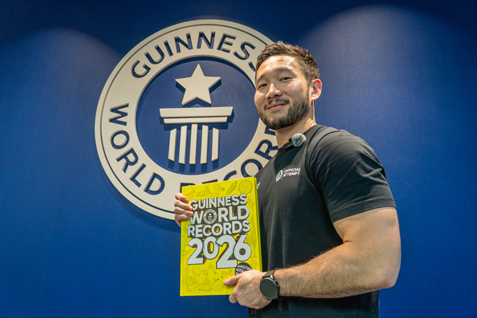 Most boxing pad punching rounds Partick holding Guinness World Records 2026 Book