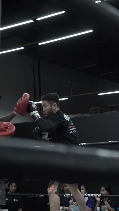 Most boxing pad punching rounds Patrick punching