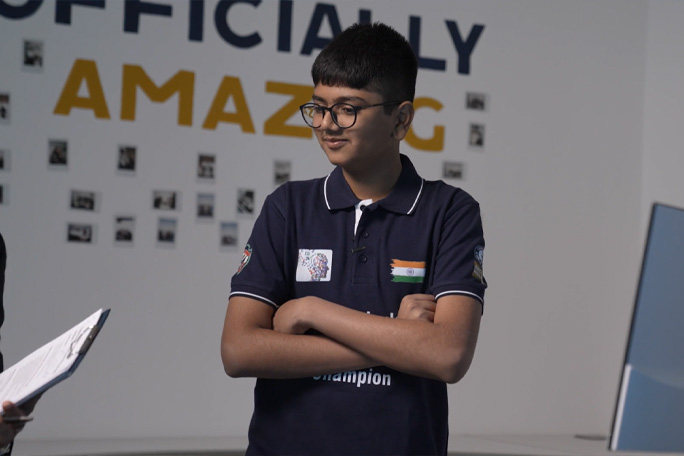 Aaryan crossing arms