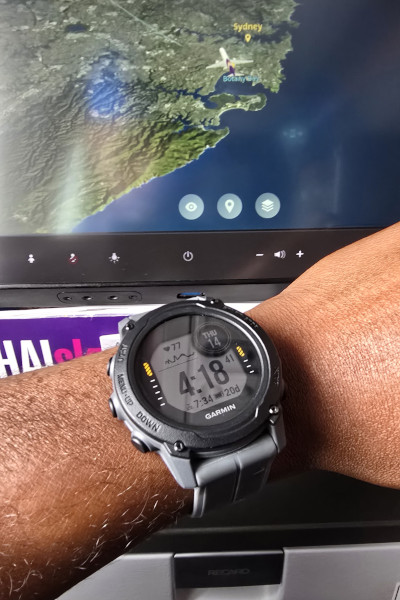 Barrington Scott's stopwatch starting