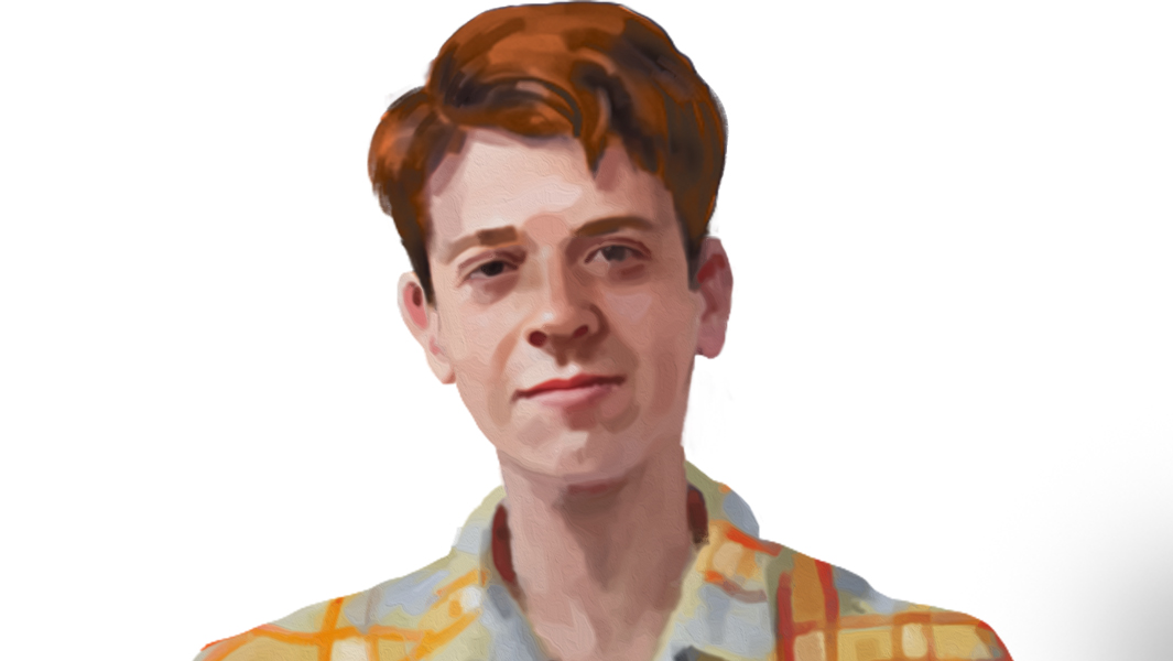 A portrait of John Carroll, tallest man from 1959 to 1969