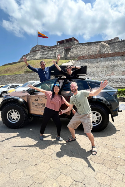 Chris and Julie Ramsey with friends in Cali, Colombia