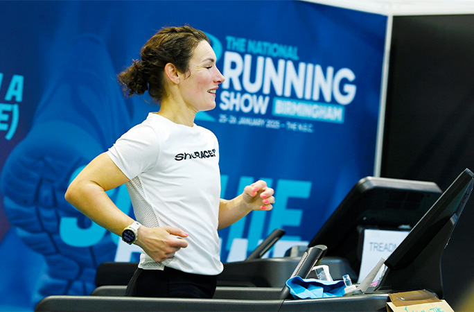 Sophie on the treadmill