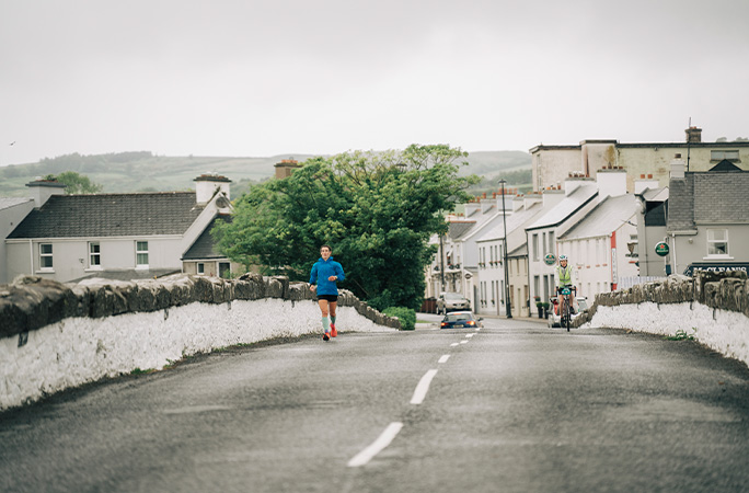 Sophie running in Ireland