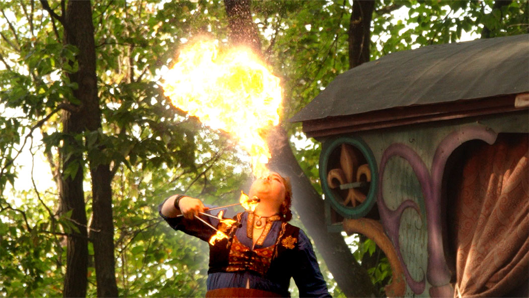 Raederle Sterling breathing fire